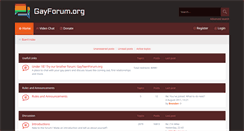 Desktop Screenshot of gayforum.org